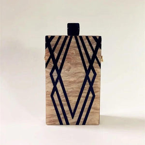 Acrylic Chain Evening Clutch Bag Handbag Purse
