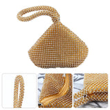 Glitter Triangle Clutch Bag Rhinestone Handbag