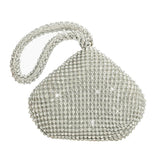 Glitter Triangle Clutch Bag Rhinestone Handbag
