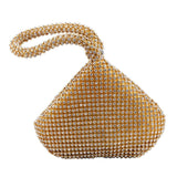 Glitter Triangle Clutch Bag Rhinestone Handbag