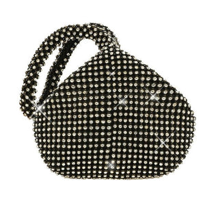 Glitter Triangle Clutch Bag Rhinestone Handbag