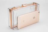 Clear Acrylic Crossbody Purse with Chain Shoulder