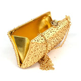 Diamond Purple Clutches Women Clutch Bag Crystal Evening Bags With Chain
