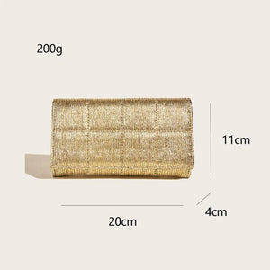 Golden Flash Square Evening Wear Dinner Bag