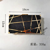Glitter Wedding Clutch Evening Bag for Women Party Banquet Minaudiere