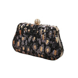 Vintage Leopard Print Evening Bag Handbag Makeup Phone Purse Clutch
