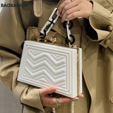 Marble Acrylic Evening Clutch Bag Vintage Messenger Handbag