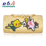 Flower Flap Wedding Bag With Chain Evening Handbag Phone Pocket