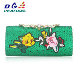 Flower Flap Wedding Bag With Chain Evening Handbag Phone Pocket
