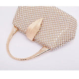 Bling Mesh Rhinestone Clutch Party Purse Chain Shoulder Bag Evening Bag B486