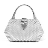 Bling Mesh Rhinestone Clutch Party Purse Chain Shoulder Bag Evening Bag B486