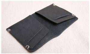 Vintage Hand-Stitched Leather Men's Small Wallet