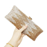 Chaliwini PINK Clutch Bags Crystal Rhinestone Evening Bags Long Wedding