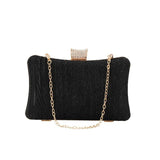 Women's Diamond Evening Clutch Bag Wedding Party Chain Wallet