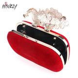Diamond Peacock Clutch Bag for Wedding Party
