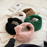Winter Plush Women Bag Ladies Handbag Purses High Cloud Bags