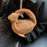 Winter Plush Women Bag Ladies Handbag Purses High Cloud Bags