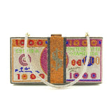 Rhinestone Money Clutch Purse for Women, 10000 Dollars Cash Stack Evening Bag