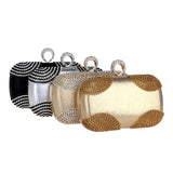 Bridal Small Cluth With Chain Shoulder Handbag Diamonds Evening Bag