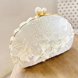 Egg Shaped Evening Clutch Purse Mini Party Dinner Purse With Chain