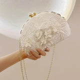 Egg Shaped Evening Clutch Purse Mini Party Dinner Purse With Chain