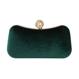 Velvet Clutch Bag Wedding Party Evening Purse
