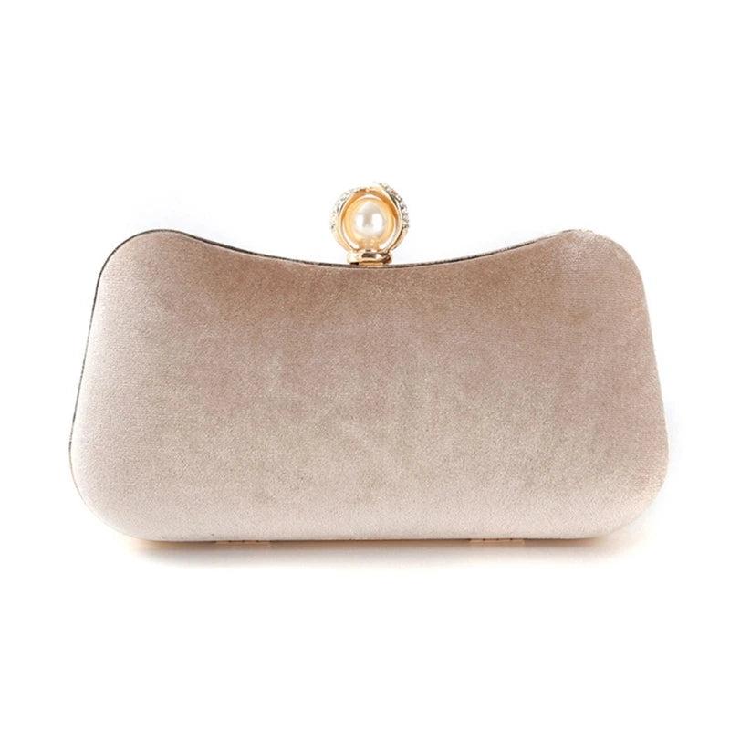 Velvet Clutch Bag Wedding Party Evening Purse