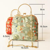 Floral Shoulder Bag With Handle DIY Purse Pack