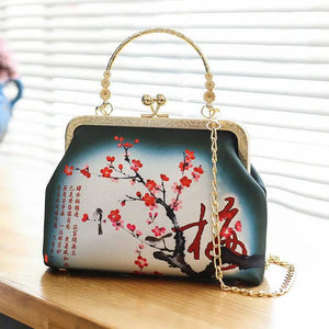 Embroidery Floral Evening Bag Chinese Style Handbag Party Clutch