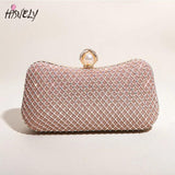 Rhinestone Dinner Clutch Bag, Diamond-Studded Shoulder Messenger Bag
