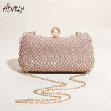 Rhinestone Dinner Clutch Bag, Diamond-Studded Shoulder Messenger Bag
