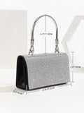 Rhinestone Evening Bag Wedding Party Purse Envelope Chain Shoulder
