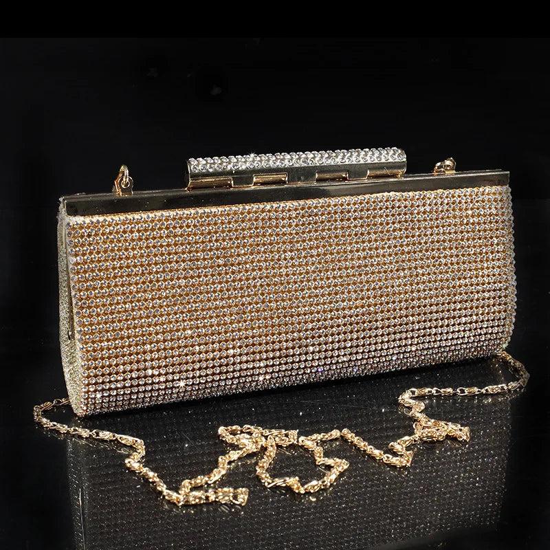 Glass Drilling Banquet Bag Unisex Evening Bags Direct Selling Minaudiere Handbag
