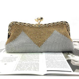 Diamonds Handbag Evening Bags Wedding Party Clutch Purse Silver