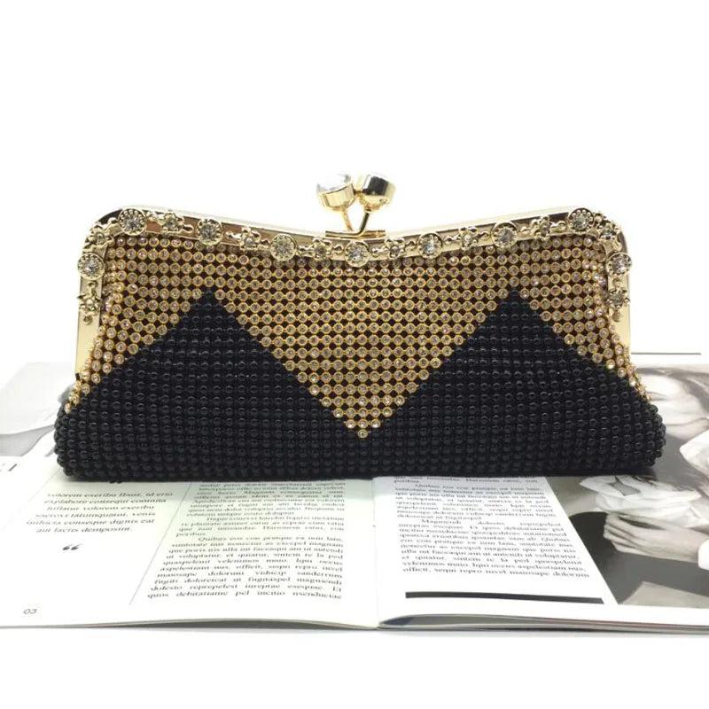 Diamonds Handbag Evening Bags Wedding Party Clutch Purse Silver