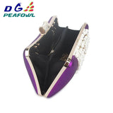 Beaded Purses Wedding Wallet Beige Evening Clutch Bags