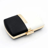 Leather Evening Clutch Wedding Purse Banquet Bag Chain Shoulder MN1541