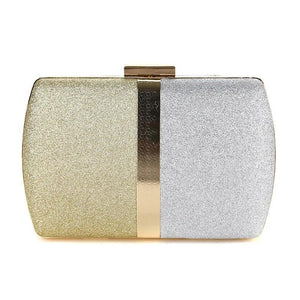 Leather Evening Clutch Wedding Purse Banquet Bag Chain Shoulder MN1541