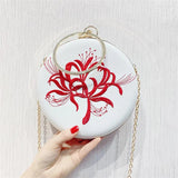 Crystal Wedding Purse Metal Ring Diamond Clutches