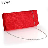 Vintage Satin Clutch Bag Evening Party Purse Waterproof Shoulder Messenger Bags