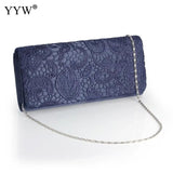 Vintage Satin Clutch Bag Evening Party Purse Waterproof Shoulder Messenger Bags