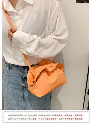 Cloud Fold Clamping Crossbody Bag Women Bag
