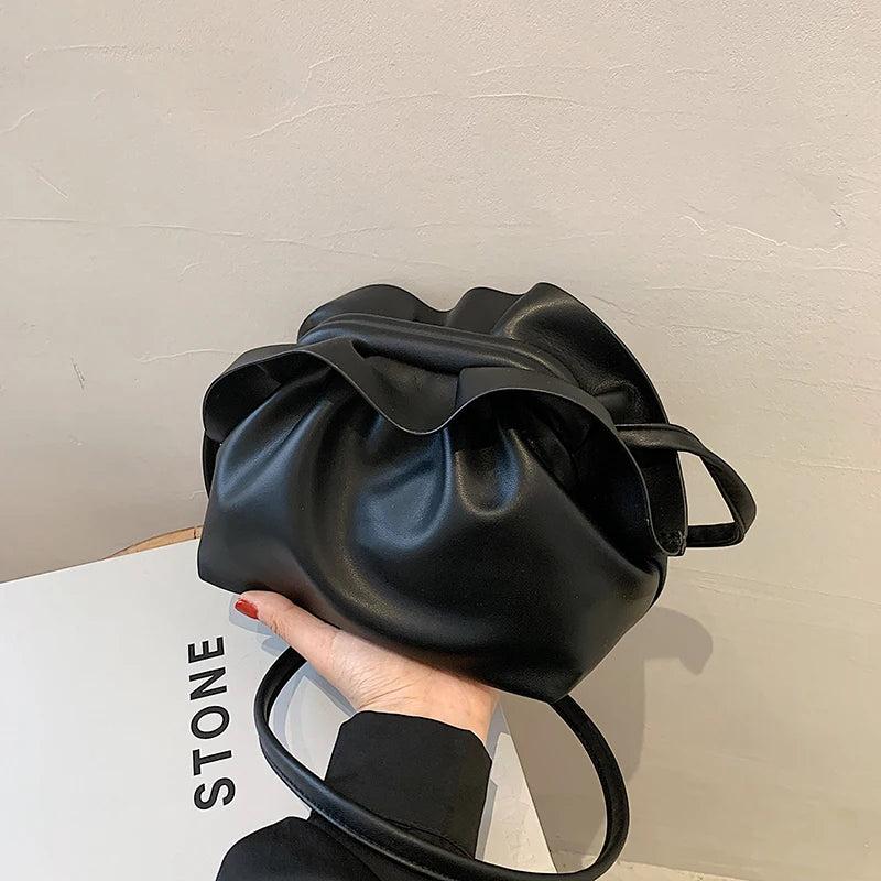 Cloud Fold Clamping Crossbody Bag Women Bag