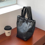 Women's Soft Leather Bucket Bag High Solid Wallet 8P0142