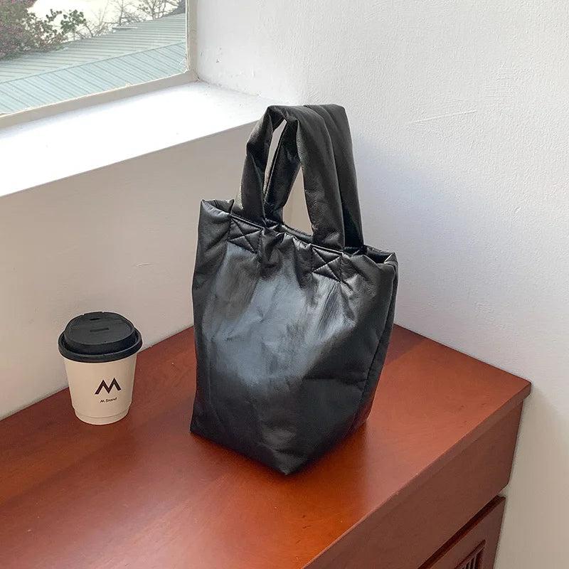 Women's Soft Leather Bucket Bag High Solid Wallet 8P0142