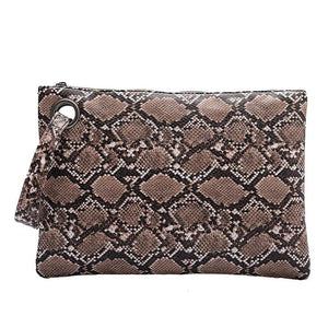 Snake Pattern Lady's Handba Sac A Main Femme Handbags Women Bags