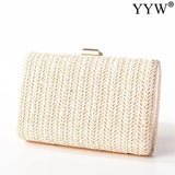Woven Straw Clutch Bag for Women Wedding Party Handbag