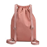 Portable Women Drawstring Backpack Lightweight Waterproof Daypack