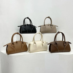 Splice Embroidery Thread Handbag Shoulder Crossbody Bag For Women