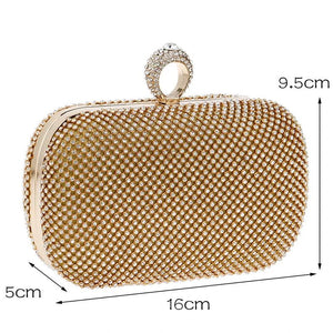 Bling Bling Chain Shoulder Bag Evening Clutch for Wedding Party
